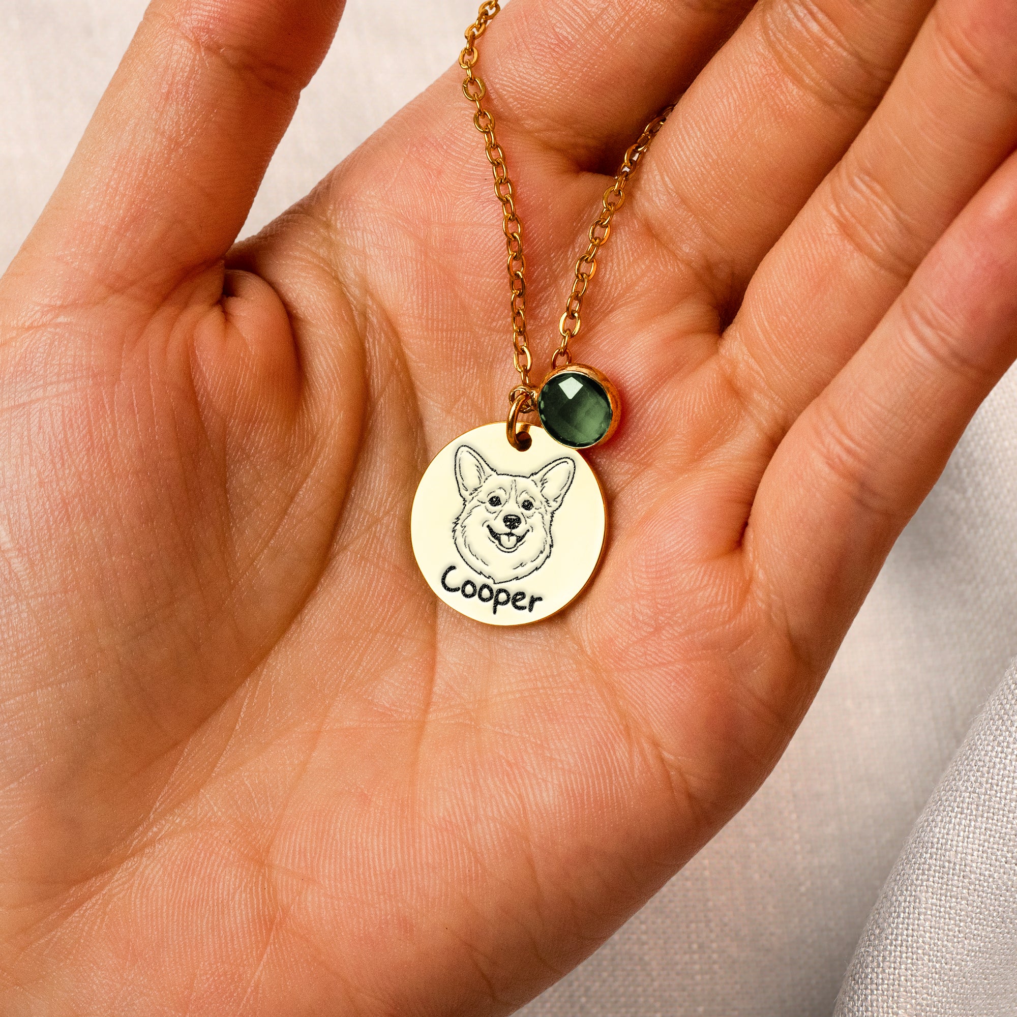 Custom-Pet-Portrait-Line-Art-Memorial-Gift-For-Dog-Mom-Cat-Mom-Personalized-Necklace-2