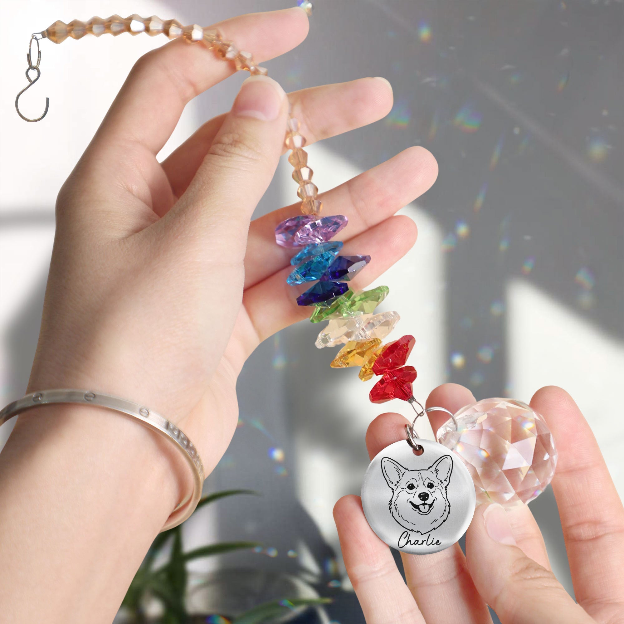 Custom-Pet-Portrait-Memorial-Gift-For-Pet-Lovers-Personalized-Suncatcher-4
