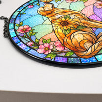 Custom-Pet-Portrait-Memorial-Sunflower-Personalized-Window-Hanging-Suncatcher-5