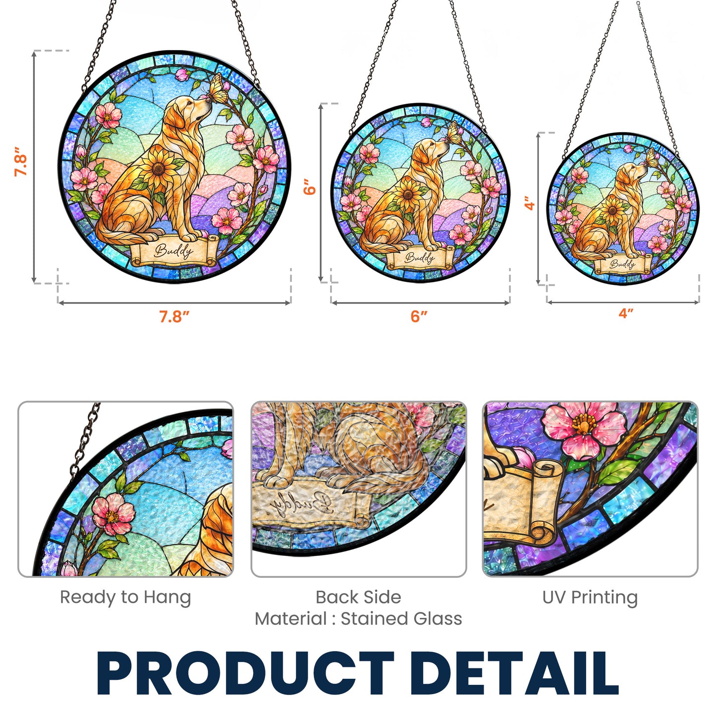 Custom-Pet-Portrait-Memorial-Sunflower-Personalized-Window-Hanging-Suncatcher-6