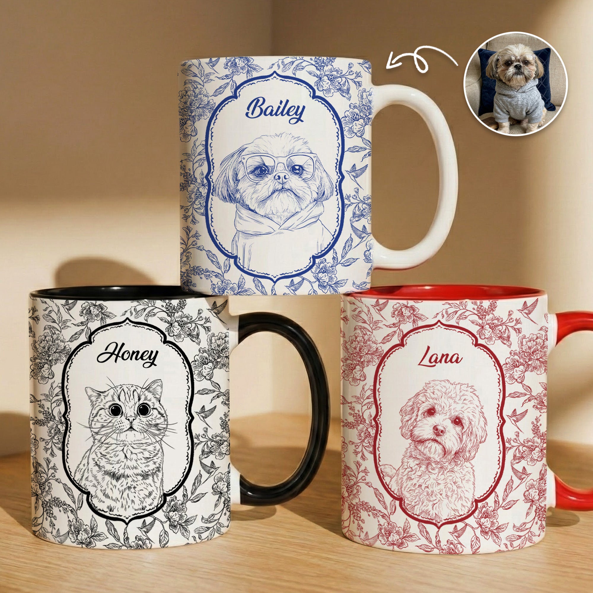 Custom-Pet-Portrait-Mug-Unique-Gift-For-Pet-Lovers-Personalized-Mug-0