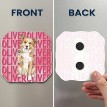 Custom-Pet-Portrait-&-Name-Colorful-Watercolor-Personalized-Magnet-4