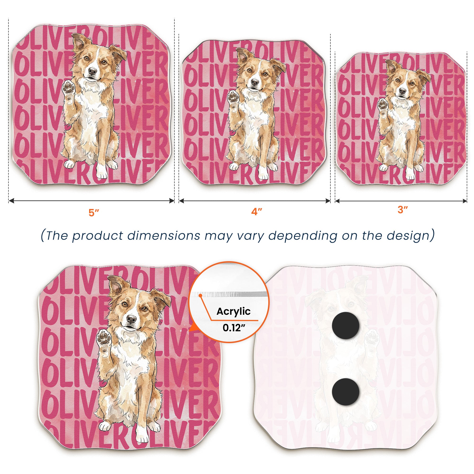 Custom-Pet-Portrait-&-Name-Colorful-Watercolor-Personalized-Magnet-5