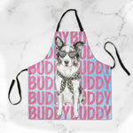 Custom-Pet-Portrait-&-Name-Watercolor-Style-Kitchen-Apron-For-Her-Personalized-Apron-8