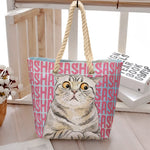 Custom-Pet-Portrait-&-Name-Watercolor-Style-Personalized-Beach-Bag-5