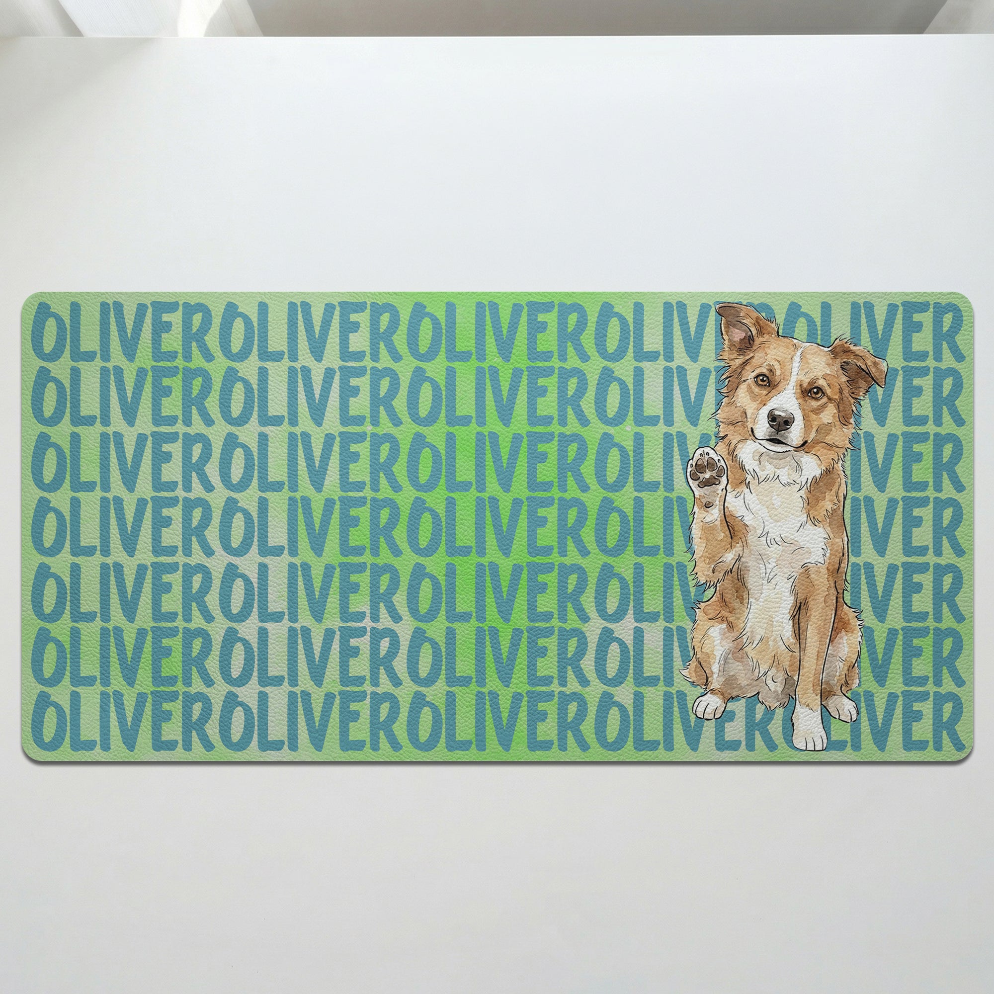 Custom-Pet-Portrait-&-Name-Watercolor-Style-Personalized-Desk-Mat-2