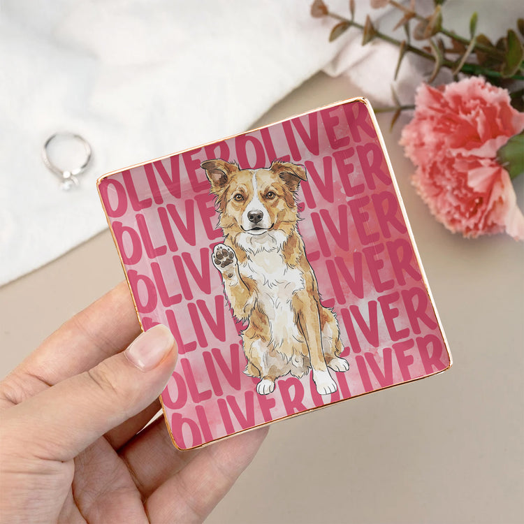 Custom-Pet-Portrait-&-Name-Watercolor-Style-Personalized-Jewelry-Dish-3