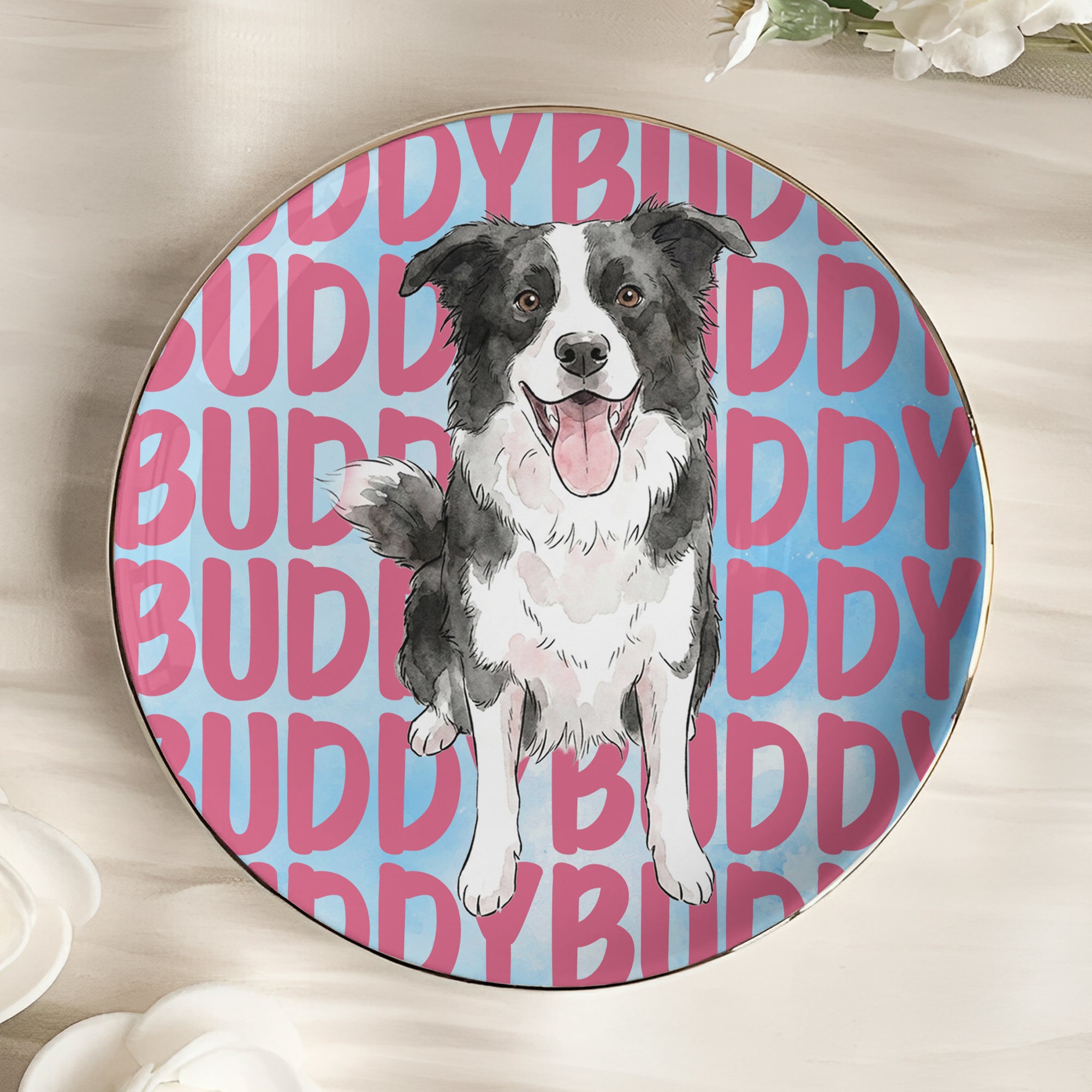 Custom-Pet-Portrait-&-Name-Watercolor-Style-Personalized-Jewelry-Dish-6
