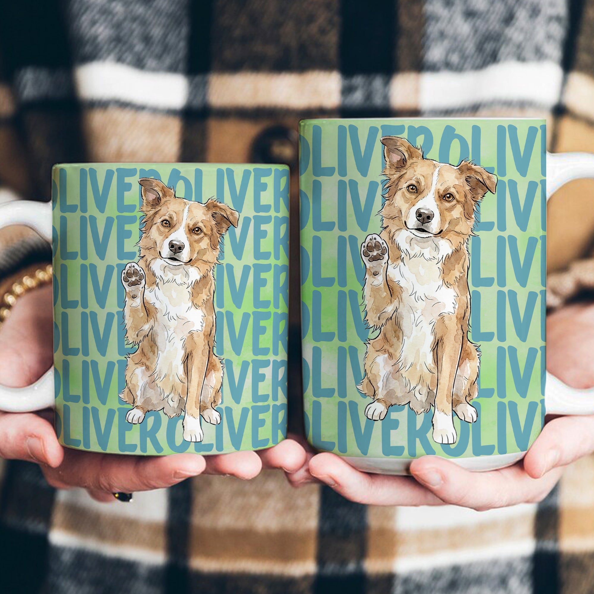 Custom-Pet-Portrait-&-Name-Watercolor-Style-Personalized-Mug-4