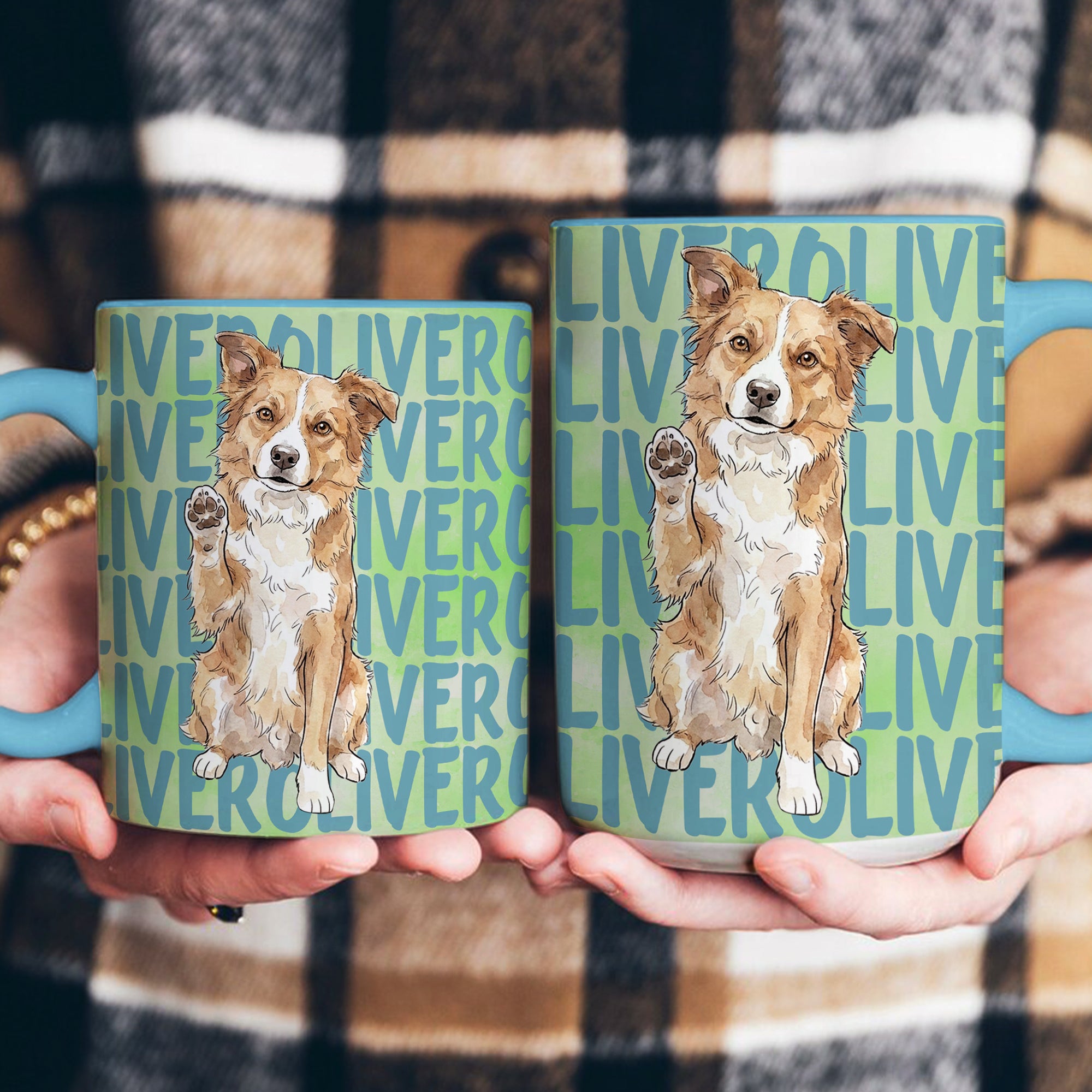 Custom-Pet-Portrait-&-Name-Watercolor-Style-Personalized-Mug-5