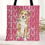 Custom-Pet-Portrait-&-Name-Watercolor-Style-Personalized-Tote-Bag-2