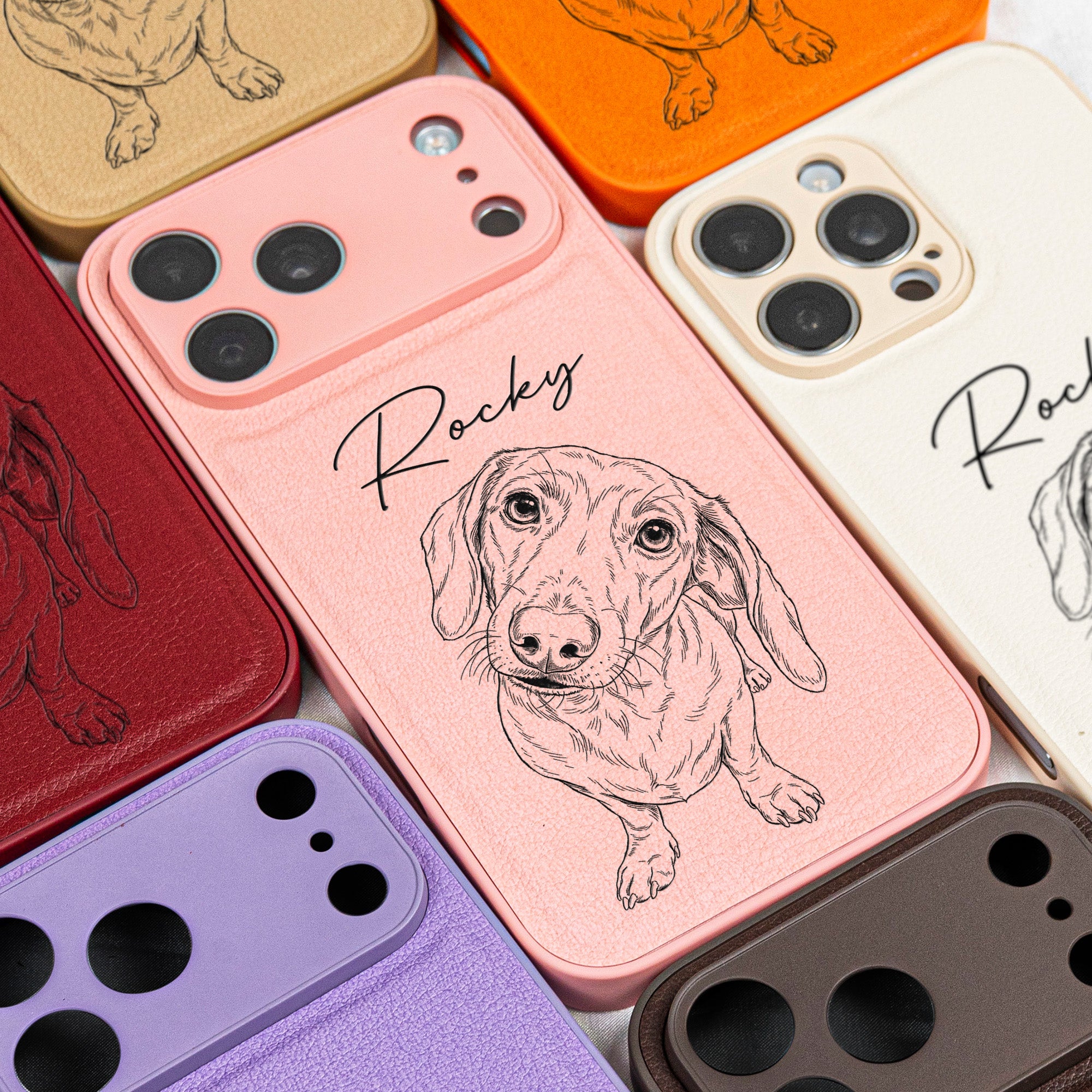 Custom-Pet-Portrait-Personalized-Leather-Phone-Case-5