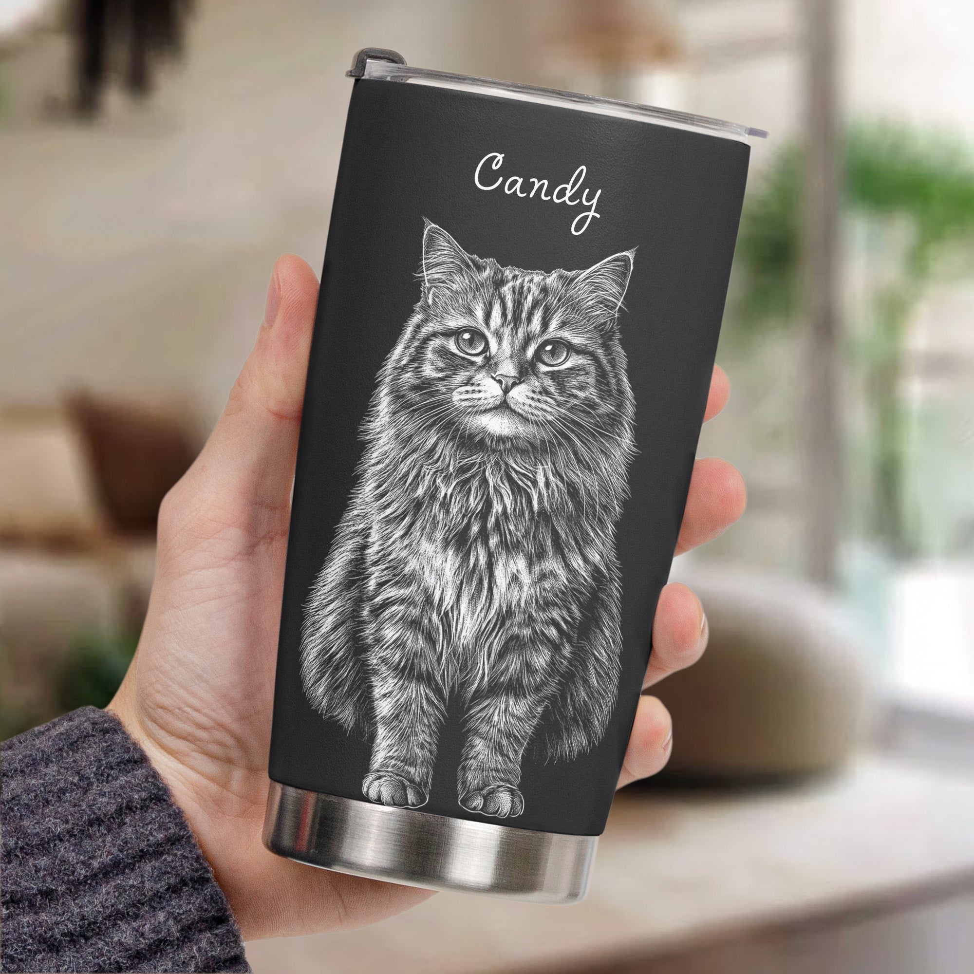 Custom-Pet-Portrait-Sketch-Art-Gift-For-Dog-Lovers-Cat-Lovers-Personalized-Tumbler-Cup-3