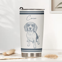 Custom-Pet-Portrait-Sketch-Art-Vintage-Retro-Gift-For-Pet-Lovers-Personalized-Tumbler-2