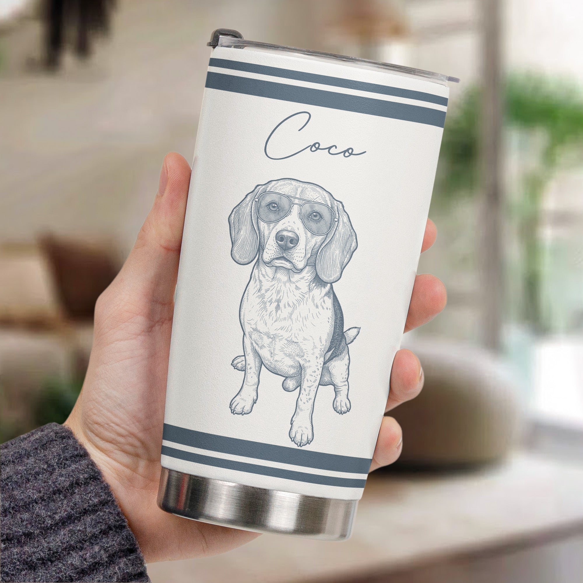 Custom-Pet-Portrait-Sketch-Art-Vintage-Retro-Gift-For-Pet-Lovers-Personalized-Tumbler-3