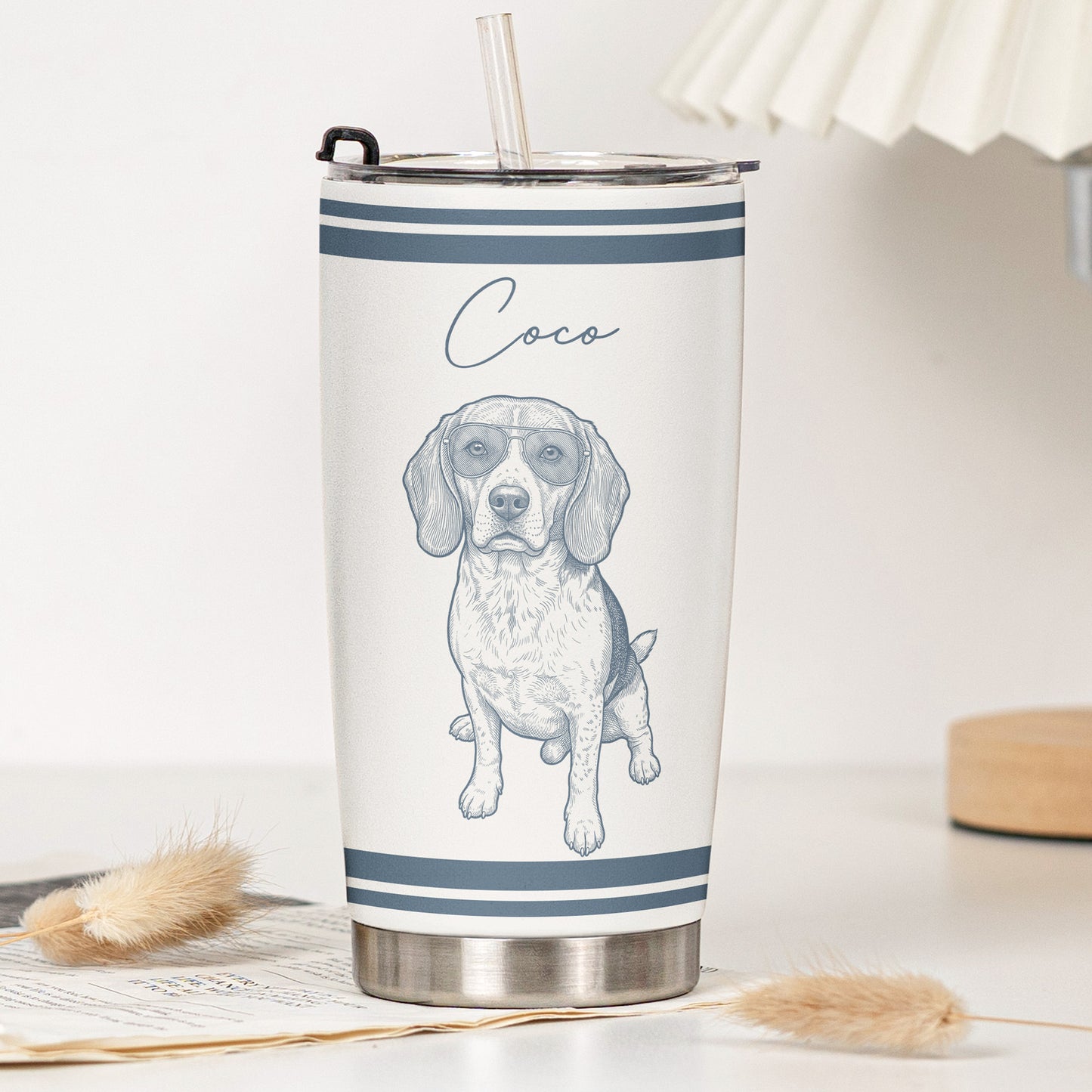 Custom-Pet-Portrait-Sketch-Art-Vintage-Retro-Gift-For-Pet-Lovers-Personalized-Tumbler-4