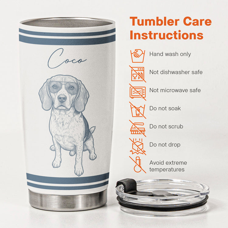 Custom-Pet-Portrait-Sketch-Art-Vintage-Retro-Gift-For-Pet-Lovers-Personalized-Tumbler-5