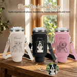 Custom-Pet-Portrait-Sketch-Line-Art-Custom-Water-Bottle-Carrier-Bag-1