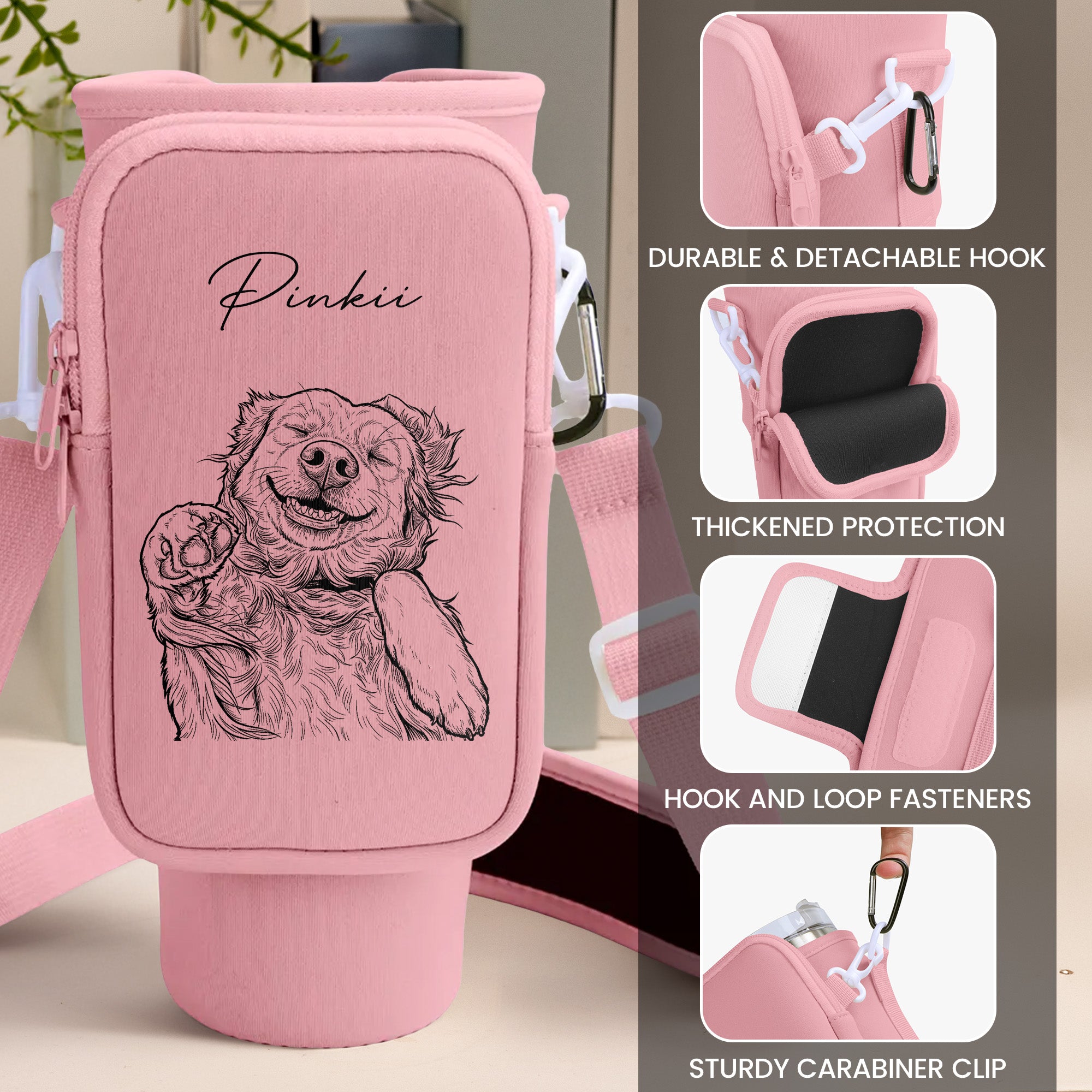 Custom-Pet-Portrait-Sketch-Line-Art-Custom-Water-Bottle-Carrier-Bag-7