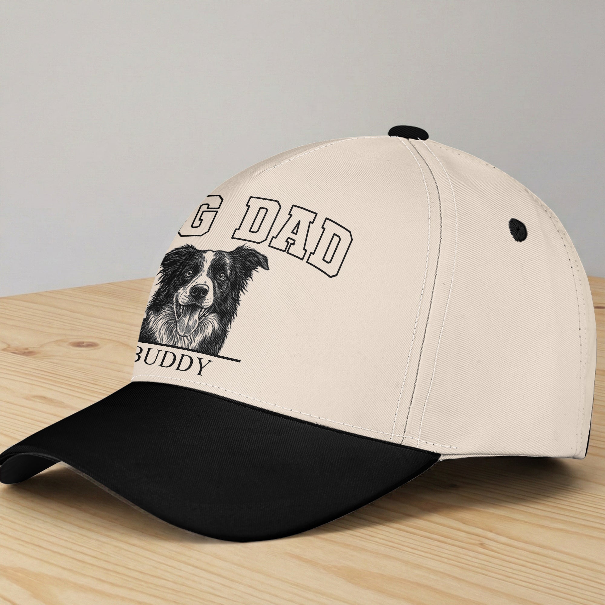 Custom-Pet-Portrait-Sketch-Line-Art-Dog-Dad-Dog-Mom-Gift-Personalized-Cap-2