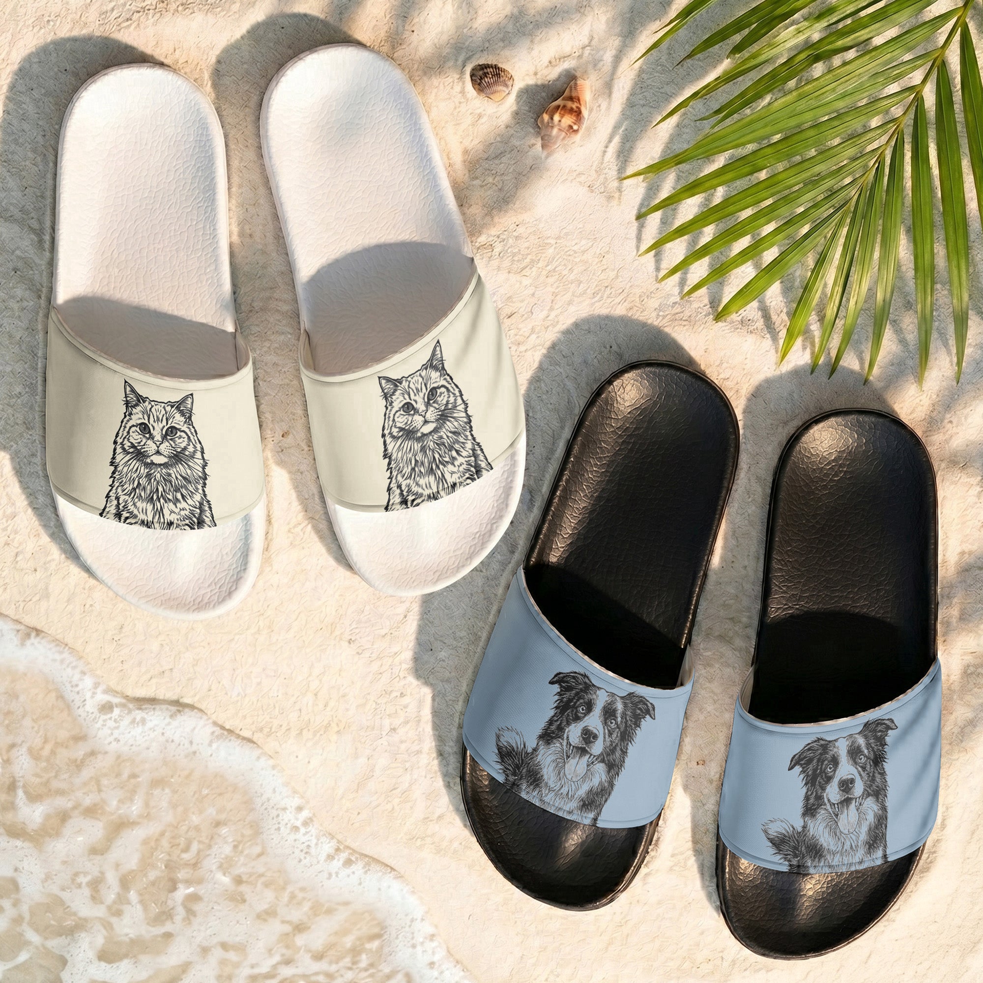 Custom_Pet_Portrait_Sketch_Line_Art_Gift_For_Her_Him_Personalized_Slide_Sandals_2_1