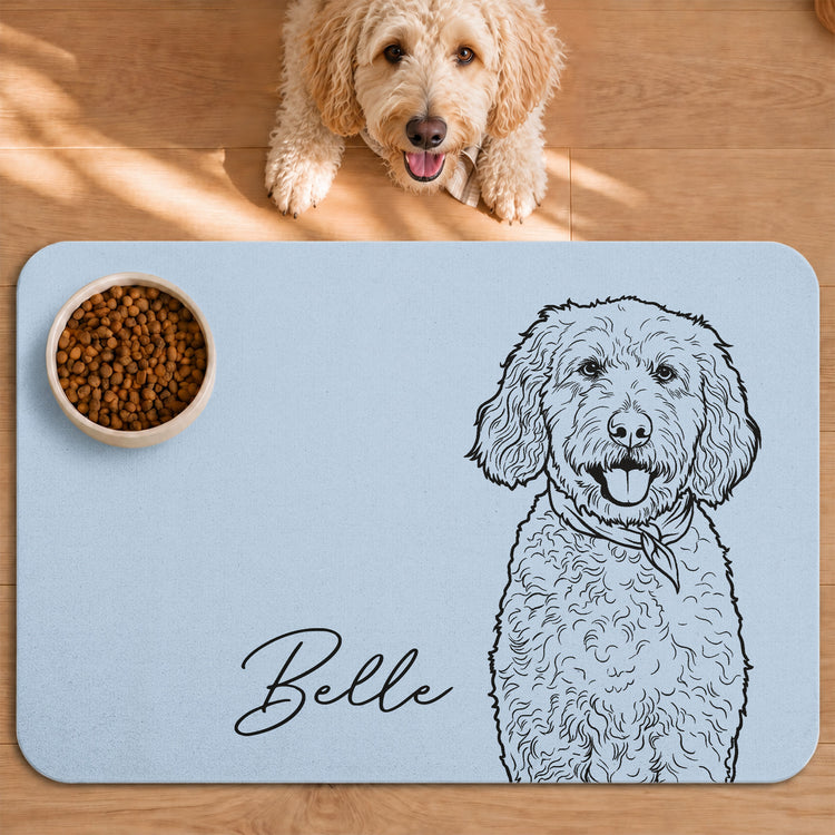 Custom-Pet-Portrait-Sketch-Line-Art-Gift-For-Pet-Lovers-Personalized-Pet-Feeding-Mat-7