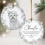 Custom-Pet-Portrait-Sketch-Line-Art-Memorial-Christmas-Gifts-Personalized-Ornament-2