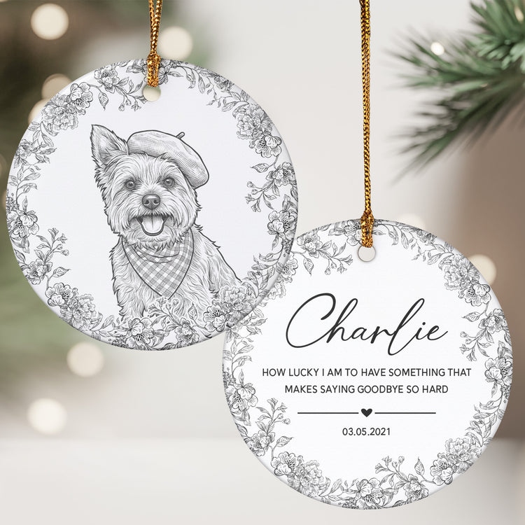 Custom-Pet-Portrait-Sketch-Line-Art-Memorial-Christmas-Gifts-Personalized-Ornament-2