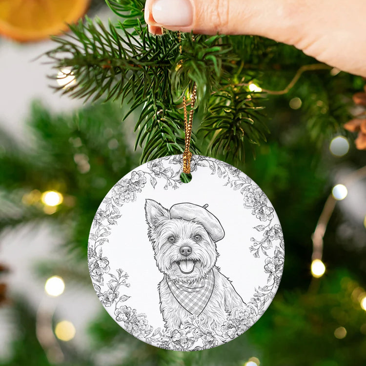 Custom-Pet-Portrait-Sketch-Line-Art-Memorial-Christmas-Gifts-Personalized-Ornament-3
