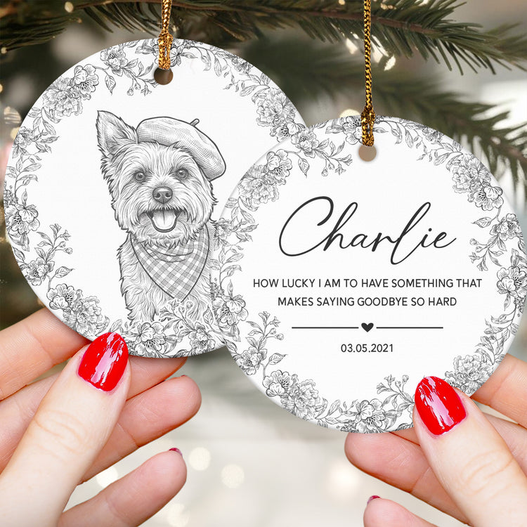 Custom-Pet-Portrait-Sketch-Line-Art-Memorial-Christmas-Gifts-Personalized-Ornament-4