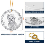 Custom-Pet-Portrait-Sketch-Line-Art-Memorial-Christmas-Gifts-Personalized-Ornament-6