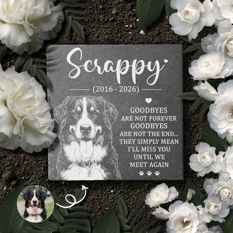 Custom-Pet-Portrait-Sketch-Line-Art-Memorial-Gift-For-Pet-Owner-Personalized-Garden-Stone-1