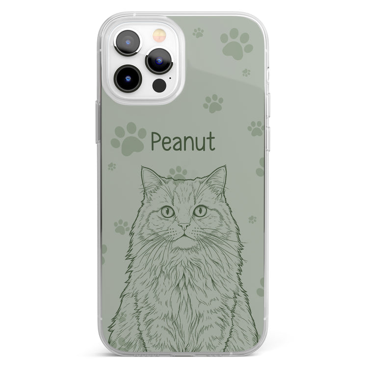 Custom-Pet-Portrait-Sketch-Line-Art-New-Version-Gifts-For-Pet-Lovers-Personalized-Phone-Case-2