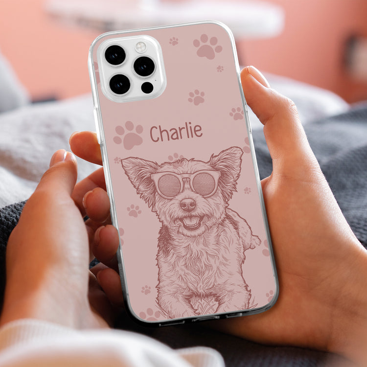 Custom-Pet-Portrait-Sketch-Line-Art-New-Version-Gifts-For-Pet-Lovers-Personalized-Phone-Case-3