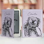 Custom-Pet-Portrait-Sketch-Line-Art-Personalized-Kindle-Case2
