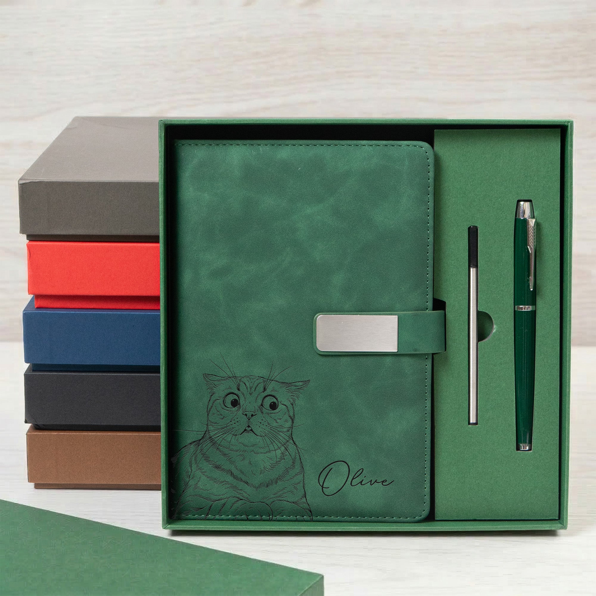 Custom-Pet-Portrait-Sketch-Line-Art-Personalized-Notebook-Set-6