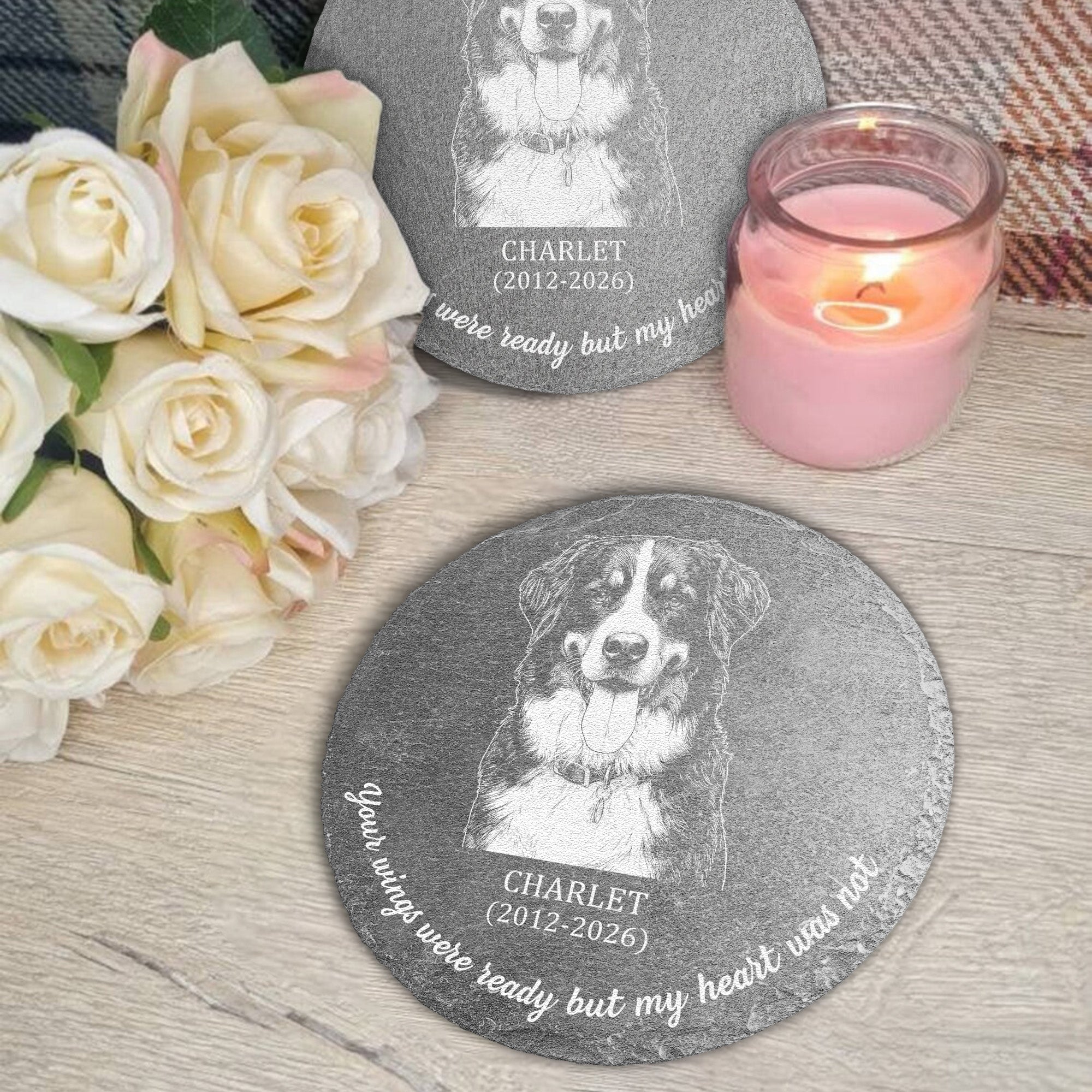 Custom-Pet-Portrait-Sketch-Line-Art-Pet-Loss-Gift-For-Pet-Owner-Personalized-Garden-Stone-4