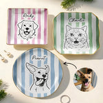 Custom_Pet_Portrait_Sketch_Line_Art_Striped_Pattern_Personalized_Jewelry_Dish_1