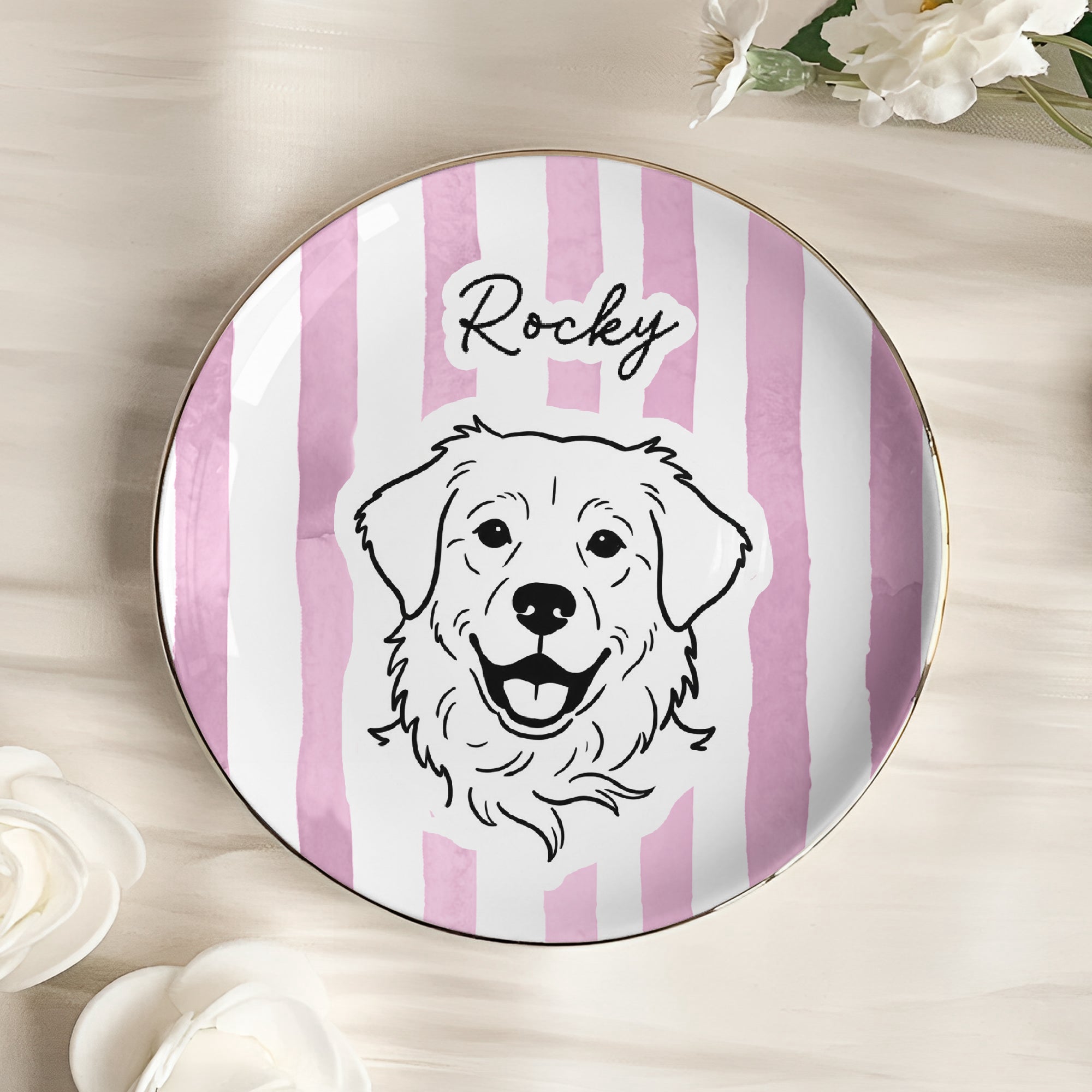 Custom_Pet_Portrait_Sketch_Line_Art_Striped_Pattern_Personalized_Jewelry_Dish_5