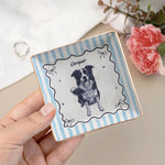 Custom-Pet-Portrait-Sketch-Line-Art-Striped-Style-Personalized-Jewelry-Dish-9
