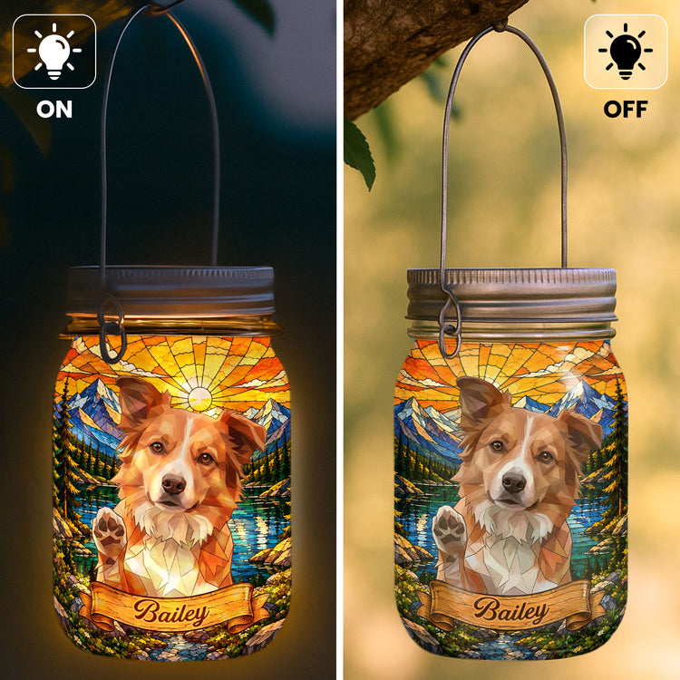 Custom-Pet-Portrait-Stained-Glass-Art-Pet-Lovers-Gifts-Pet-Loss-Gifts-Personalized-Solar-Mason-Jar-Light-4