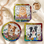Custom-Pet-Portrait-Stained-Glass-Floral-Colorful-Personalized-Jewelry-Dish-1