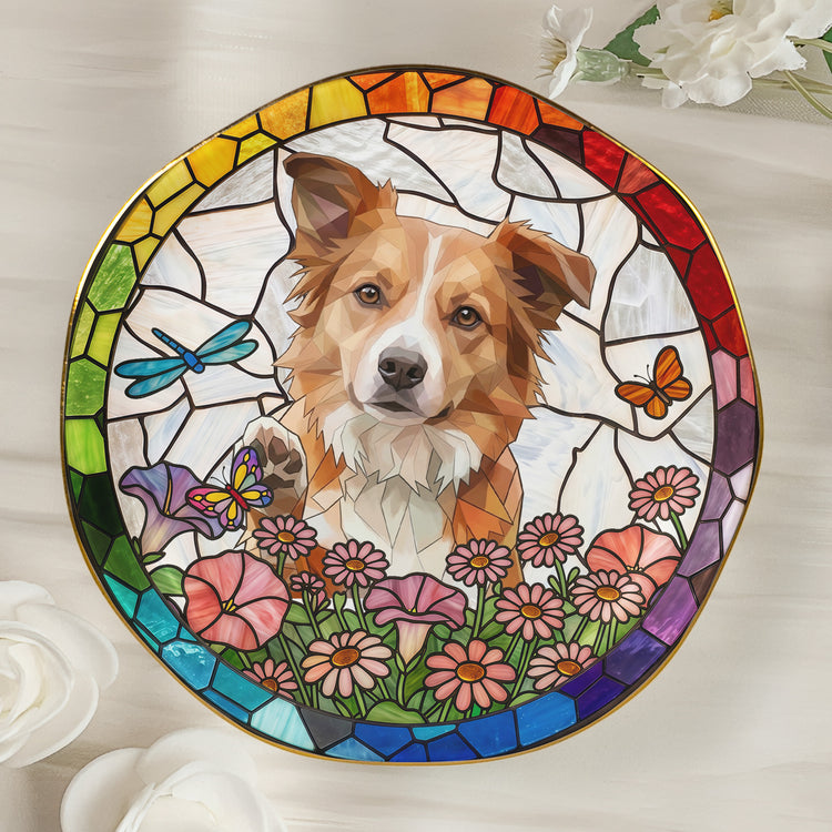 Custom-Pet-Portrait-Stained-Glass-Floral-Colorful-Personalized-Jewelry-Dish-2