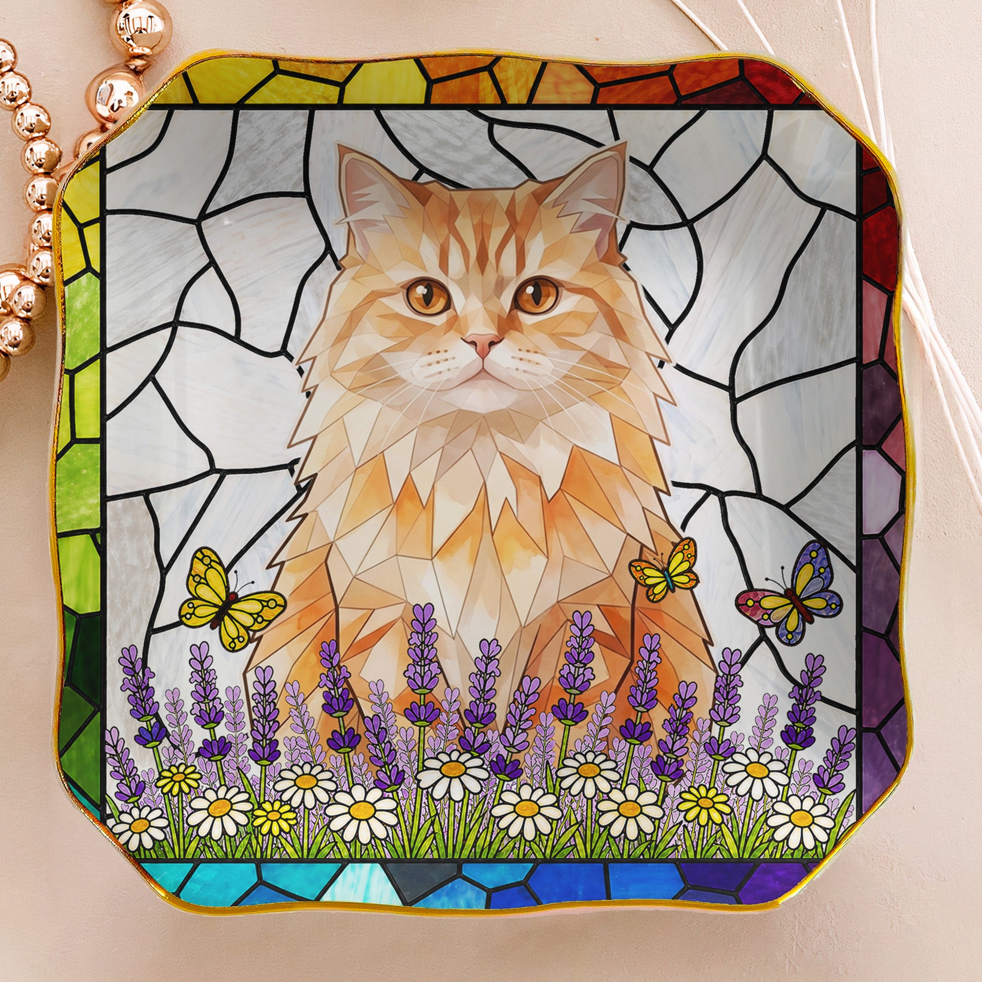 Custom-Pet-Portrait-Stained-Glass-Floral-Colorful-Personalized-Jewelry-Dish-4