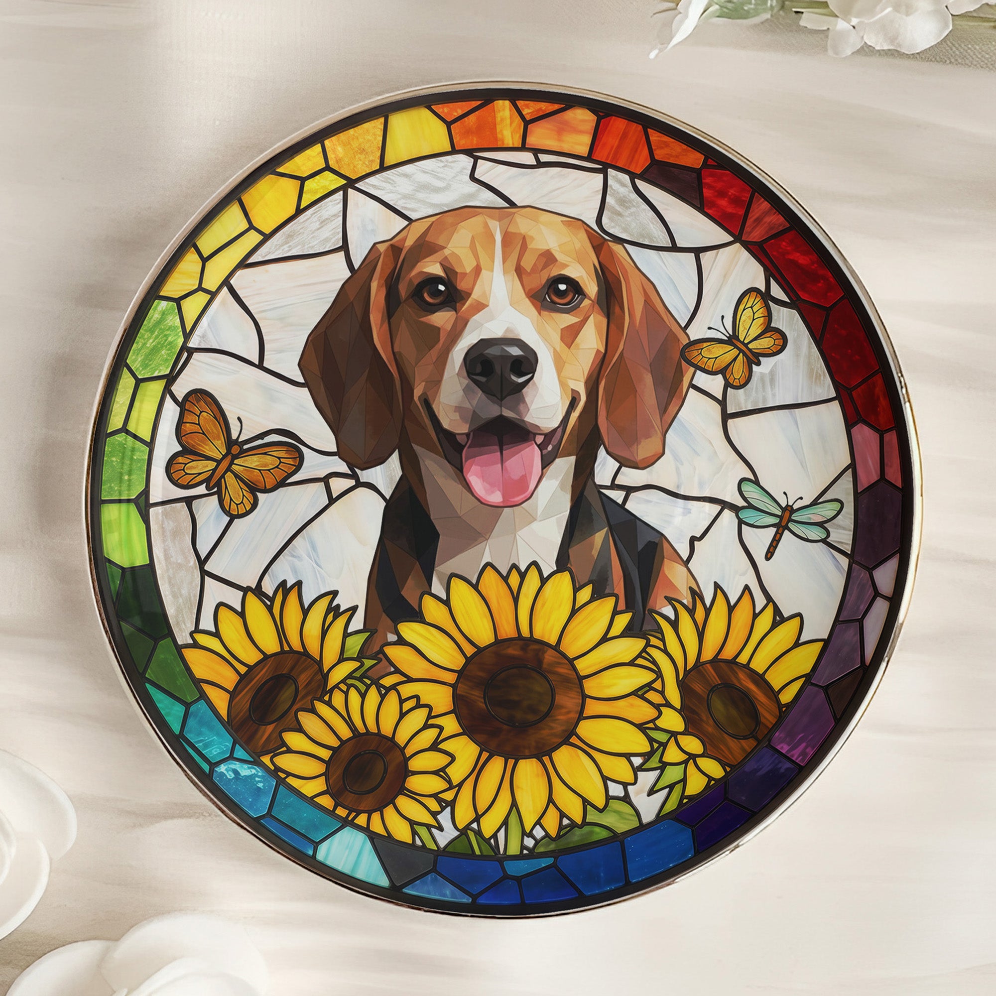 Custom-Pet-Portrait-Stained-Glass-Floral-Colorful-Personalized-Jewelry-Dish-5