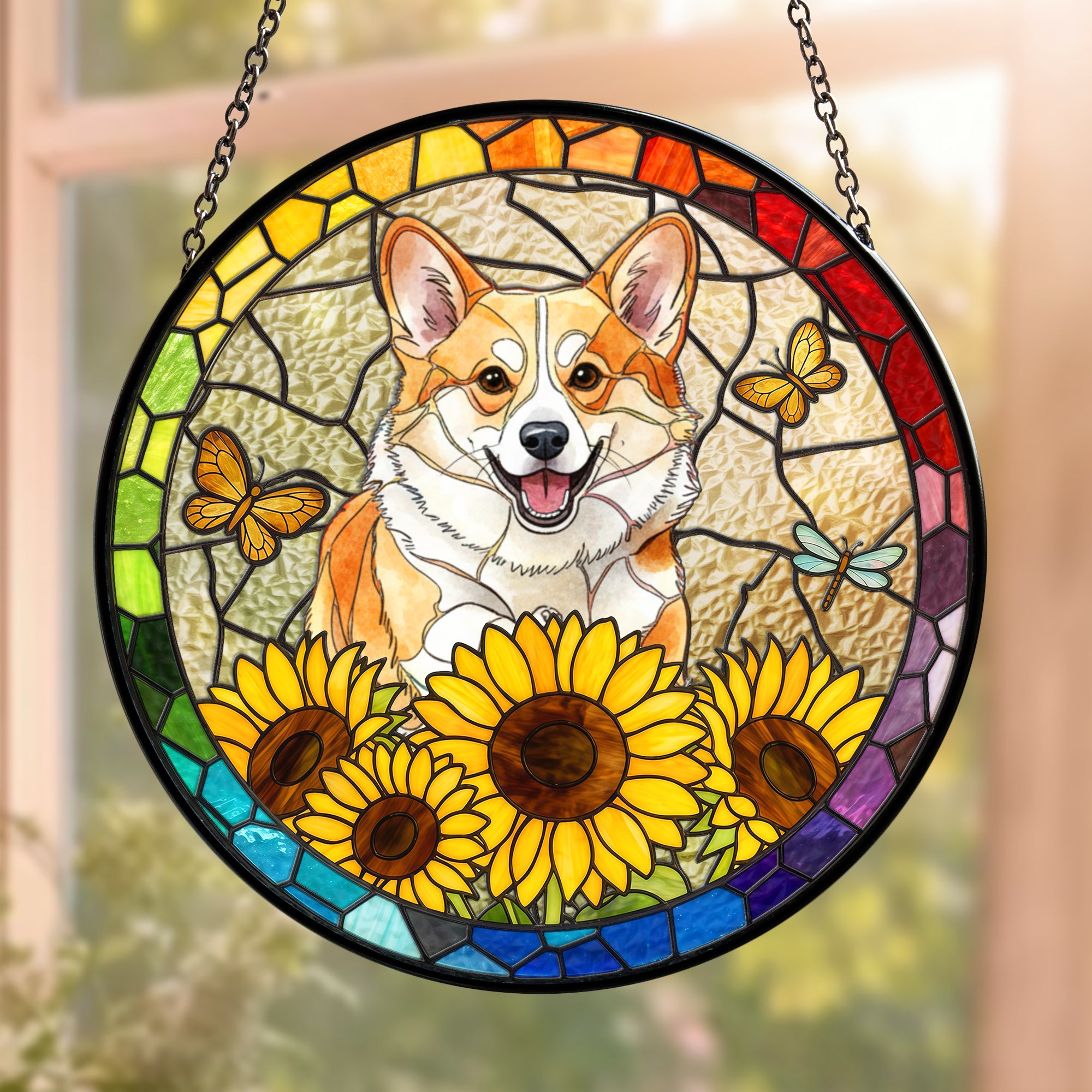 Custom-Pet-Portrait-Stained-Glass-Personalized-Window-Hanging-Suncatcher-4