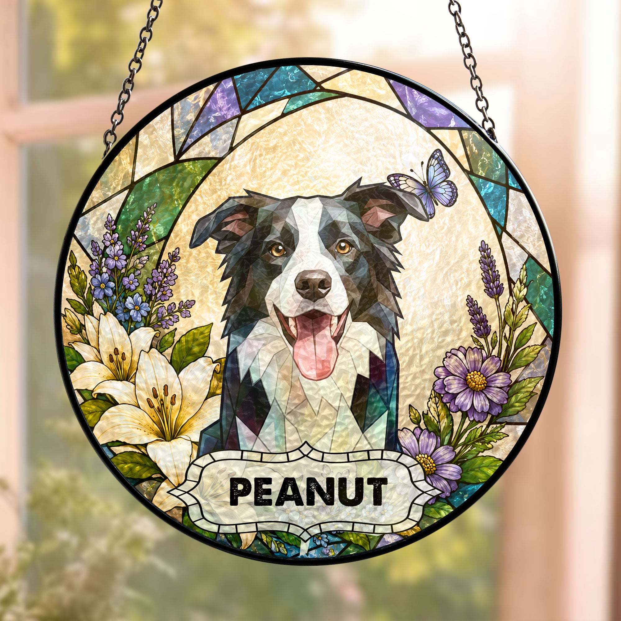 Custom-Pet-Portrait-Stained-Glass-Style-Art-Dog-Owners-Gifts-Pet-Loss-Gifts-Personalized-Window-Hanging-Suncatcher-2