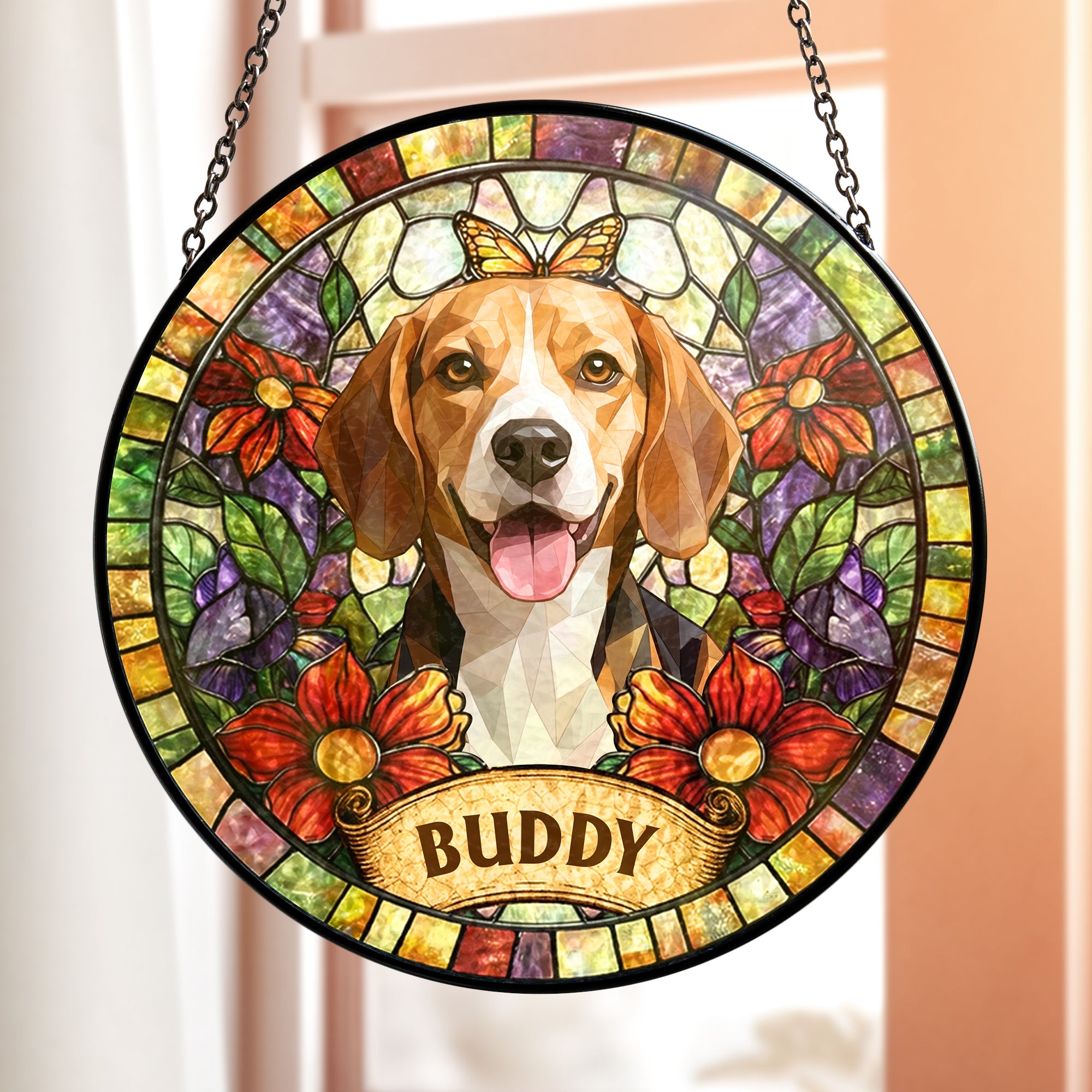 Custom-Pet-Portrait-Stained-Glass-Style-Gift-For-Pet-Lovers-Personalized-Window-Hanging-Suncatcher-2