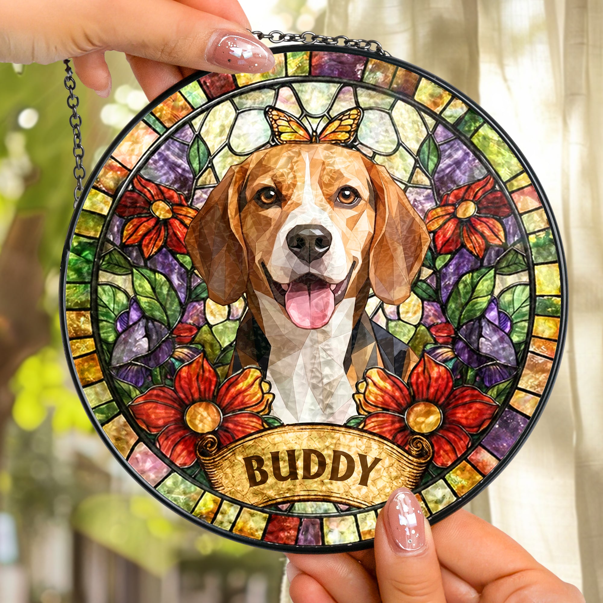 Custom-Pet-Portrait-Stained-Glass-Style-Gift-For-Pet-Lovers-Personalized-Window-Hanging-Suncatcher-3