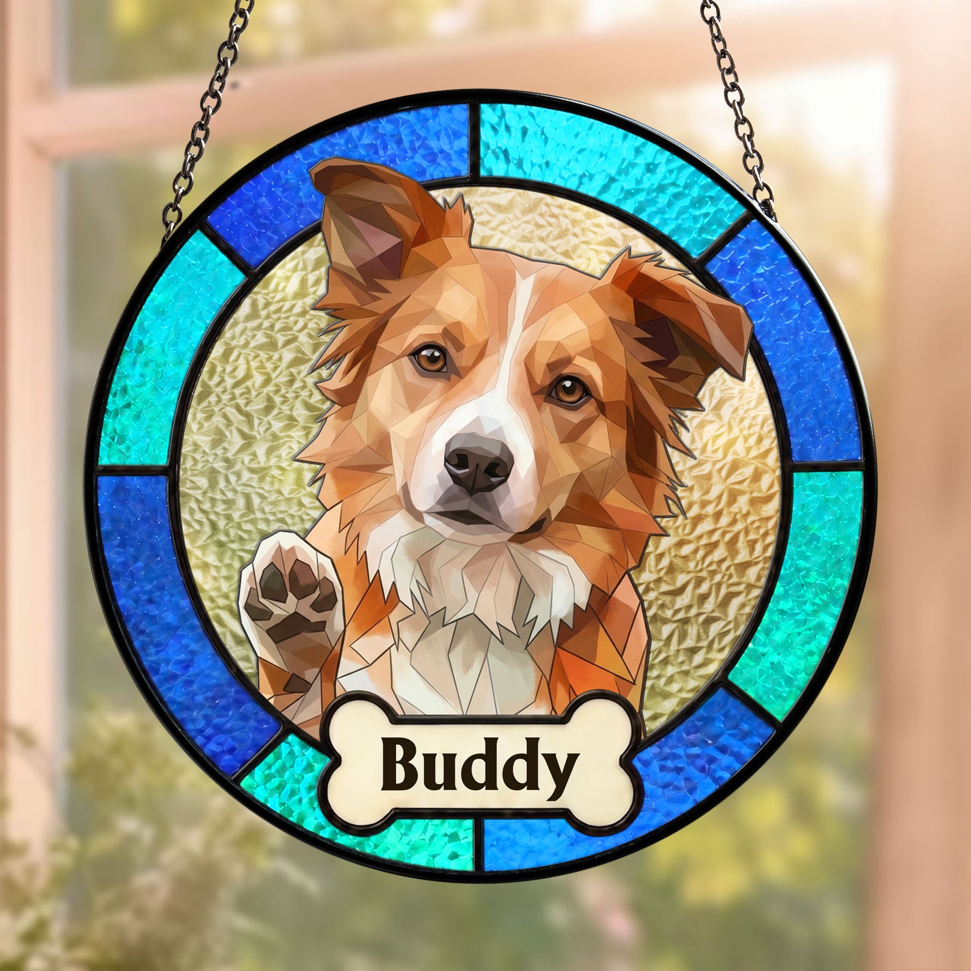 Custom-Pet-Portrait-Stained-Glass-Style-Gift-For-Pet-Owners-Personalized-Window-Hanging-Suncatcher-2